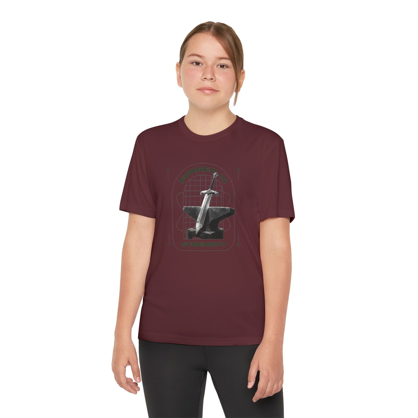 "Forged In Strength" Unisex Youth Competitor Tee - The Shield of Light