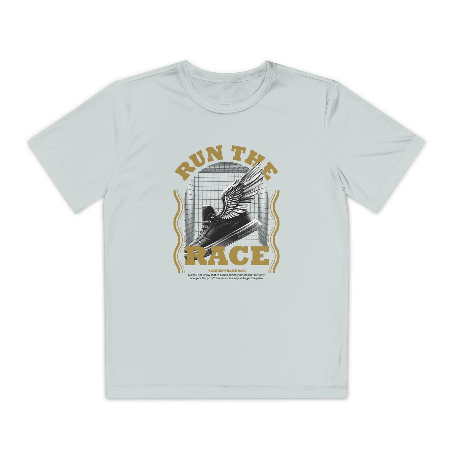 "Run The Race " Unisex Youth Competitor Tee - The Shield of Light