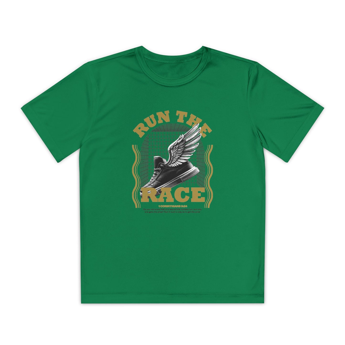 "Run The Race " Unisex Youth Competitor Tee - The Shield of Light
