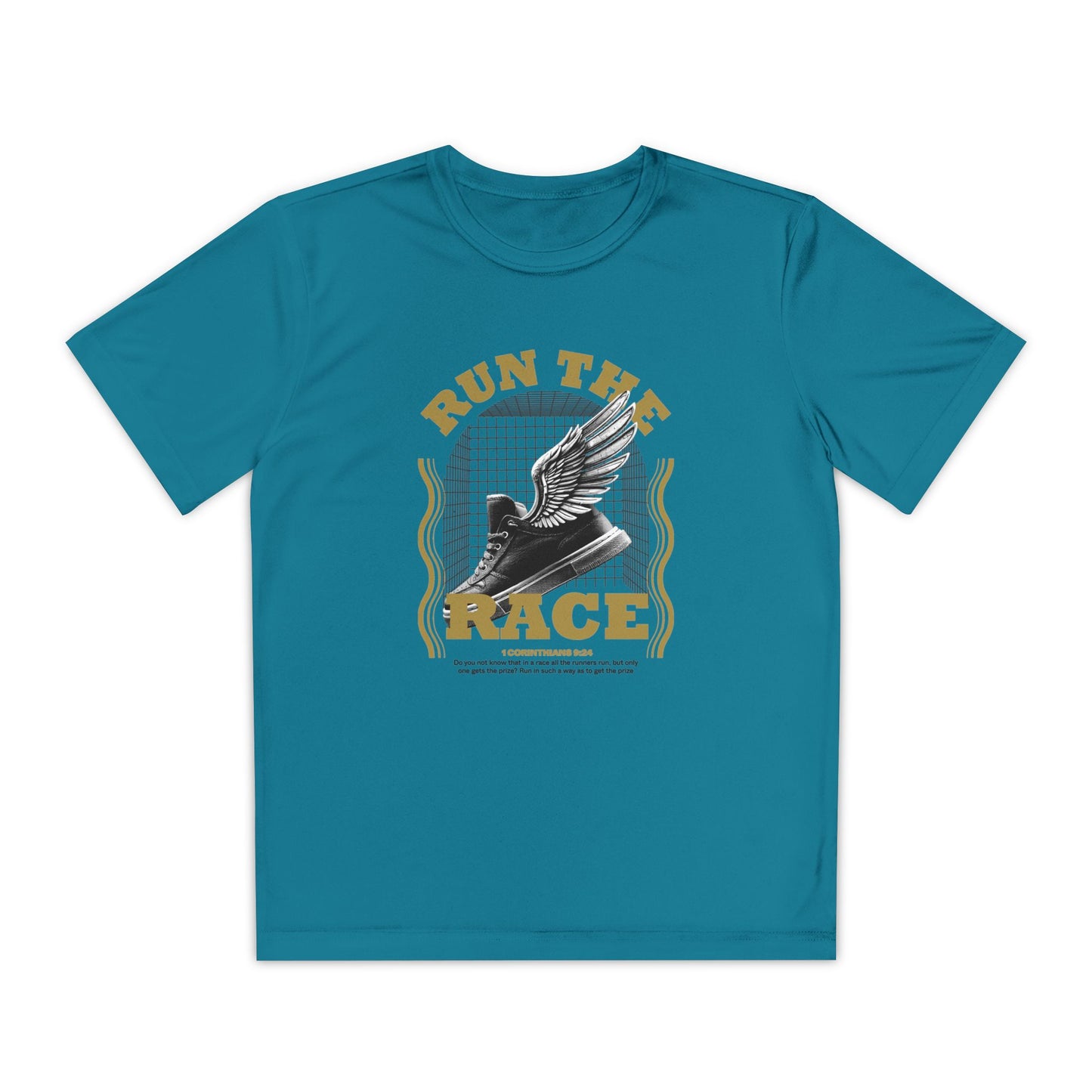 "Run The Race " Unisex Youth Competitor Tee - The Shield of Light