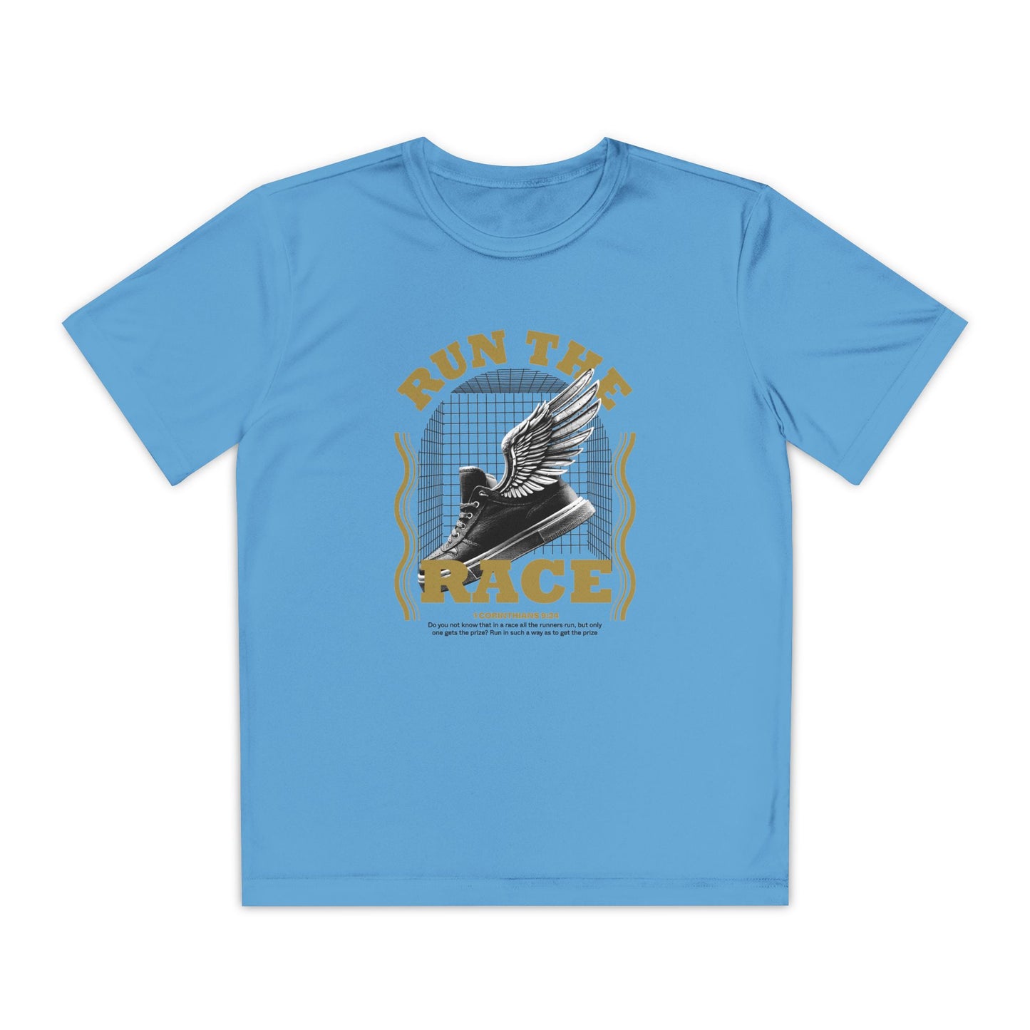 "Run The Race " Unisex Youth Competitor Tee - The Shield of Light