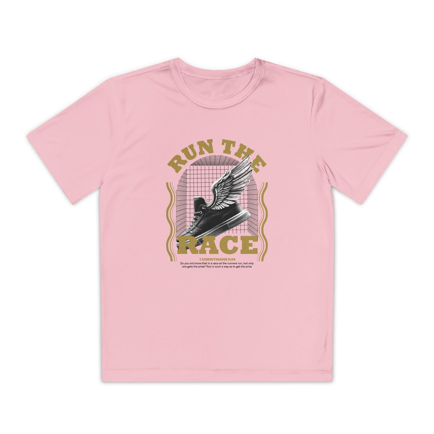 "Run The Race " Unisex Youth Competitor Tee - The Shield of Light