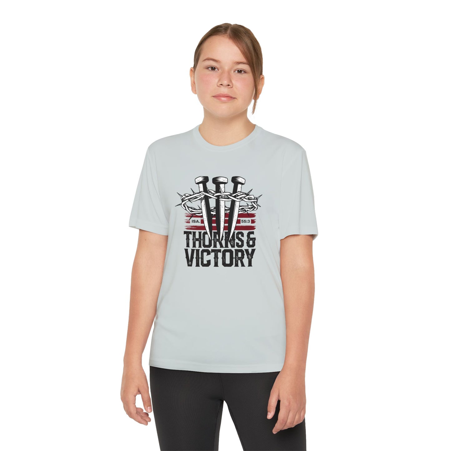 "Thorns & Victory" Unisex Youth Competitor Tee - The Shield of Light