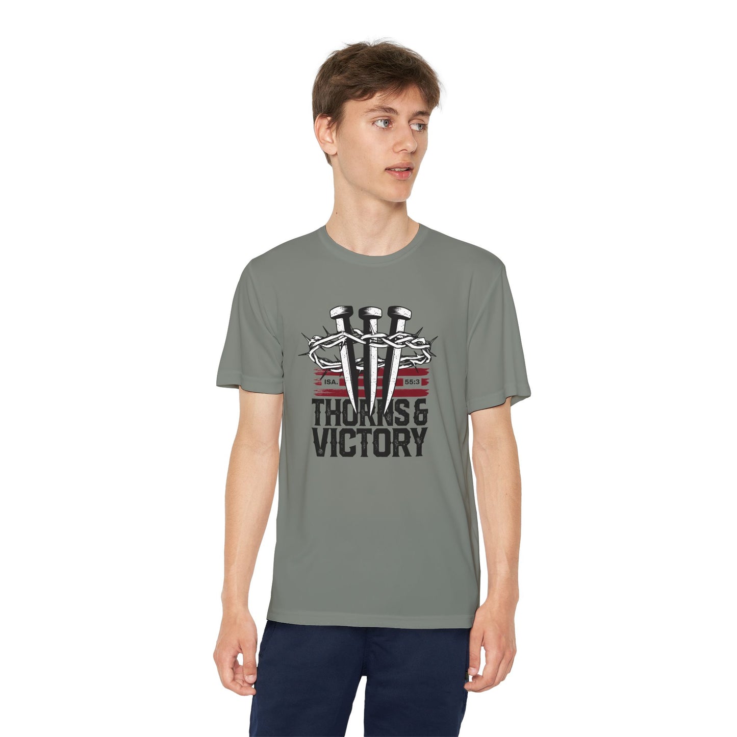 "Thorns & Victory" Unisex Youth Competitor Tee - The Shield of Light