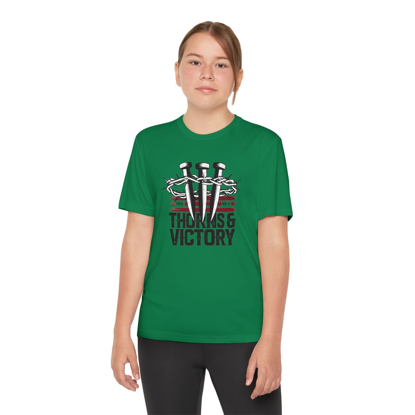 "Thorns & Victory" Unisex Youth Competitor Tee - The Shield of Light