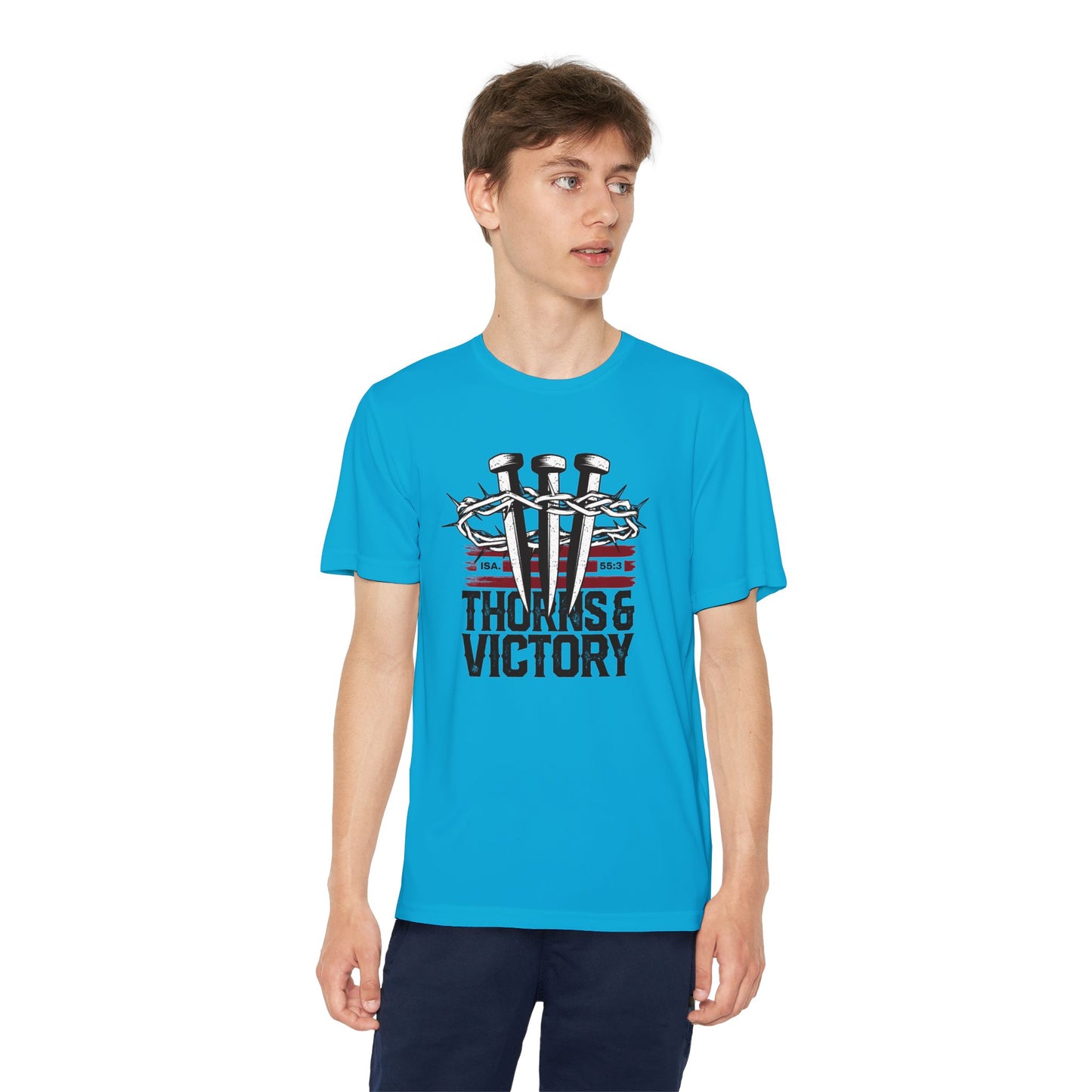 "Thorns & Victory" Unisex Youth Competitor Tee - The Shield of Light