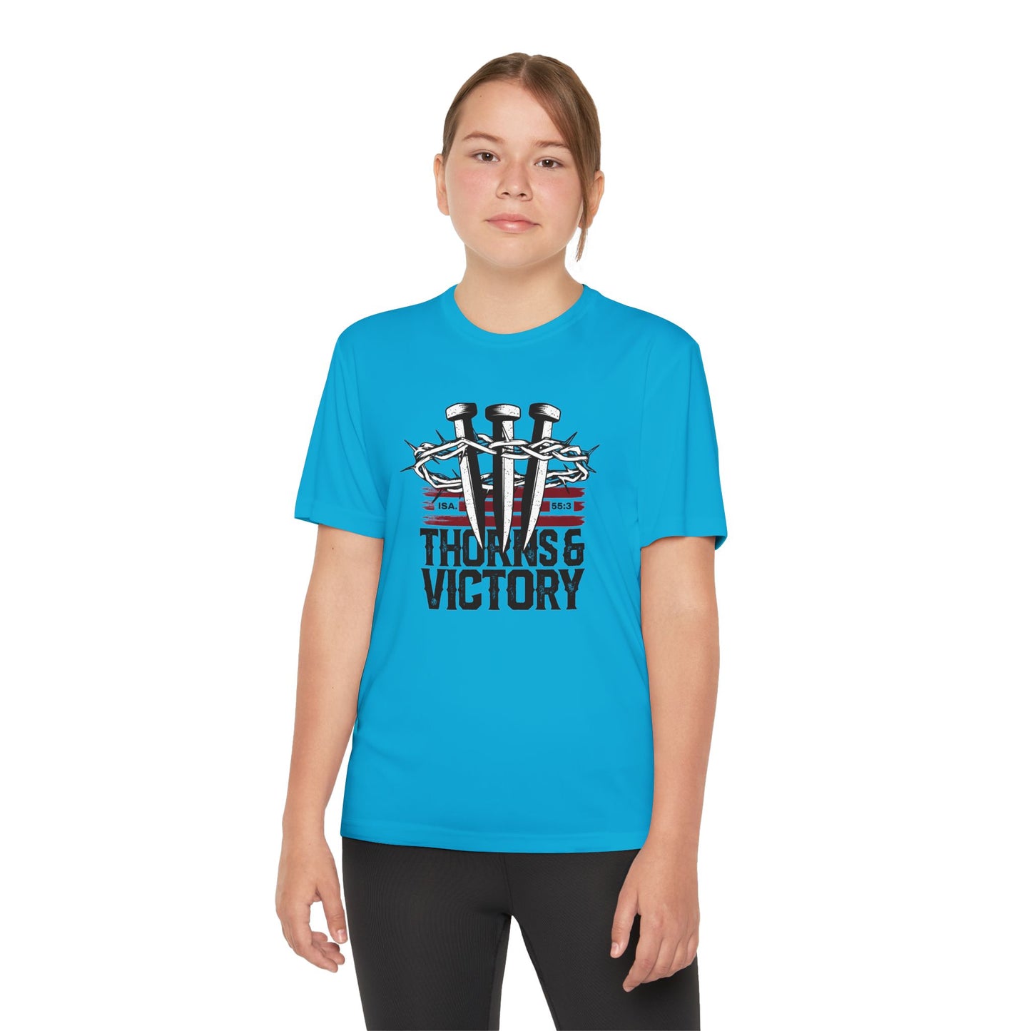 "Thorns & Victory" Unisex Youth Competitor Tee - The Shield of Light
