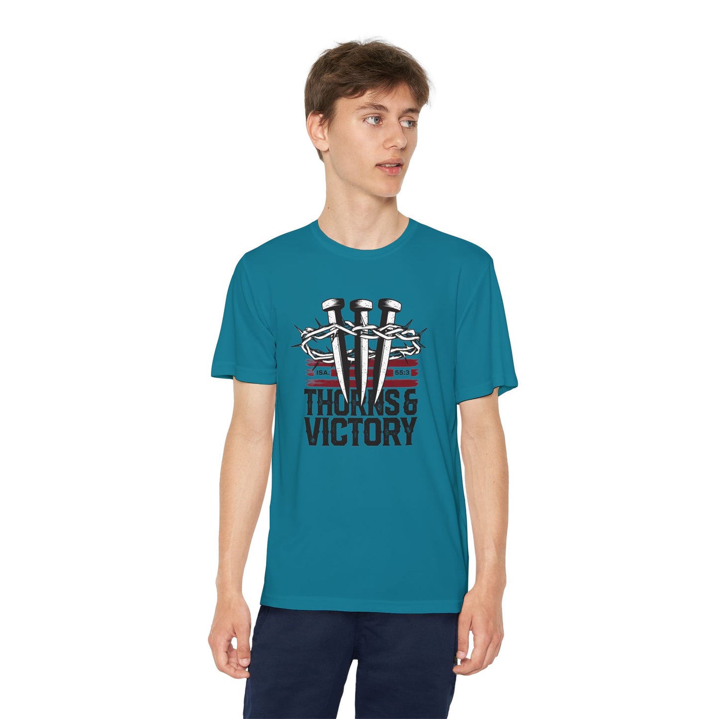 "Thorns & Victory" Unisex Youth Competitor Tee - The Shield of Light