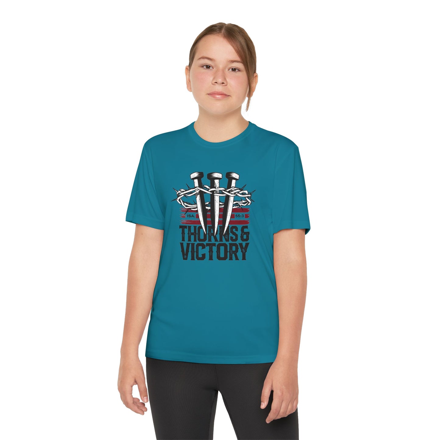 "Thorns & Victory" Unisex Youth Competitor Tee - The Shield of Light