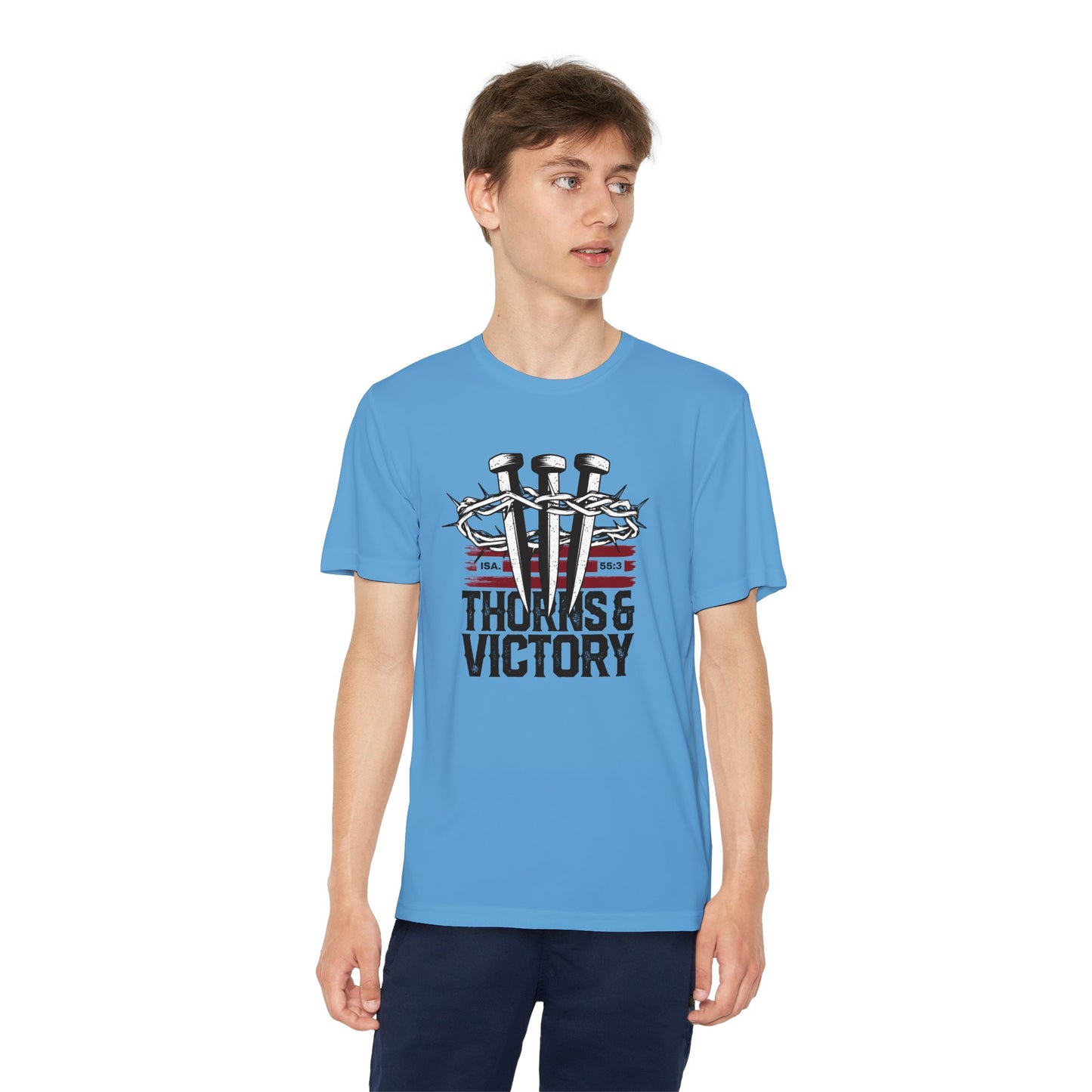 "Thorns & Victory" Unisex Youth Competitor Tee - The Shield of Light