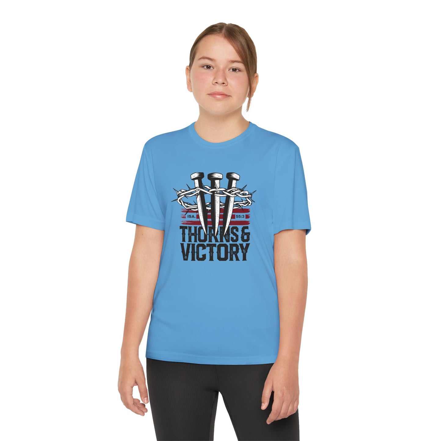 "Thorns & Victory" Unisex Youth Competitor Tee - The Shield of Light