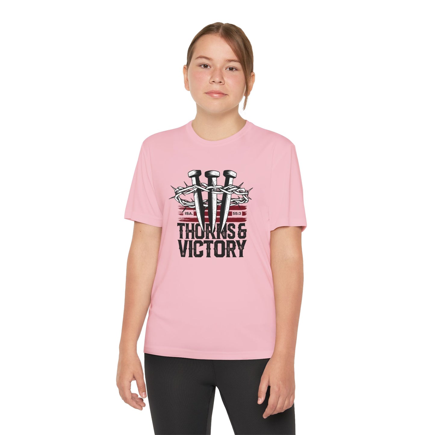 "Thorns & Victory" Unisex Youth Competitor Tee - The Shield of Light