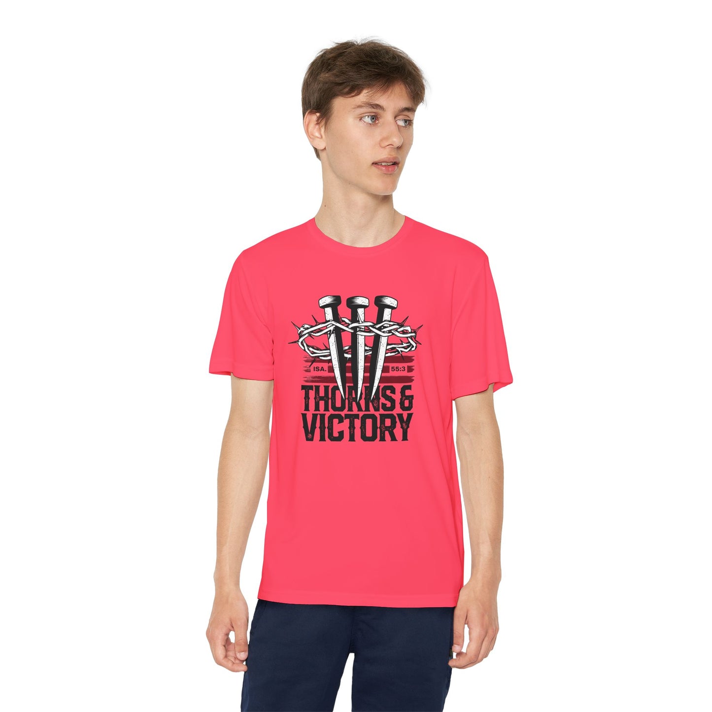 "Thorns & Victory" Unisex Youth Competitor Tee - The Shield of Light