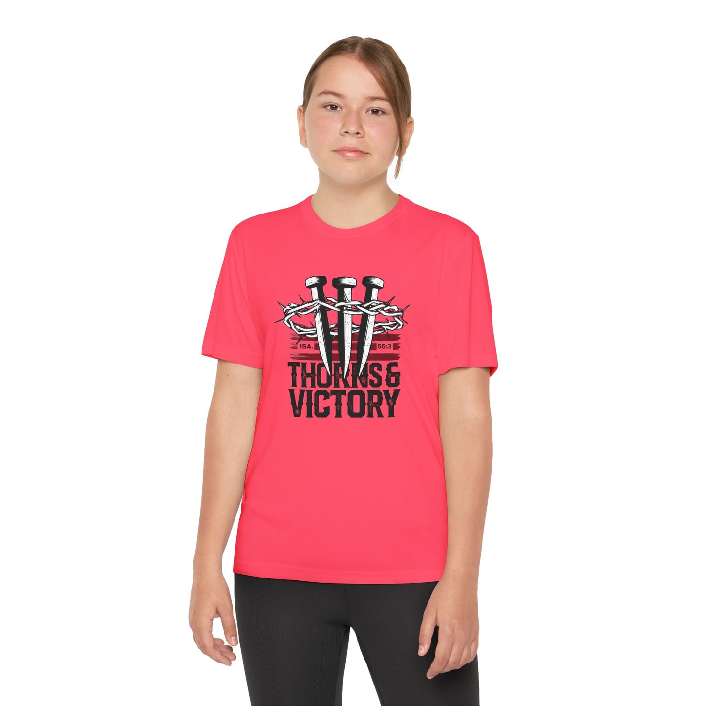 "Thorns & Victory" Unisex Youth Competitor Tee - The Shield of Light
