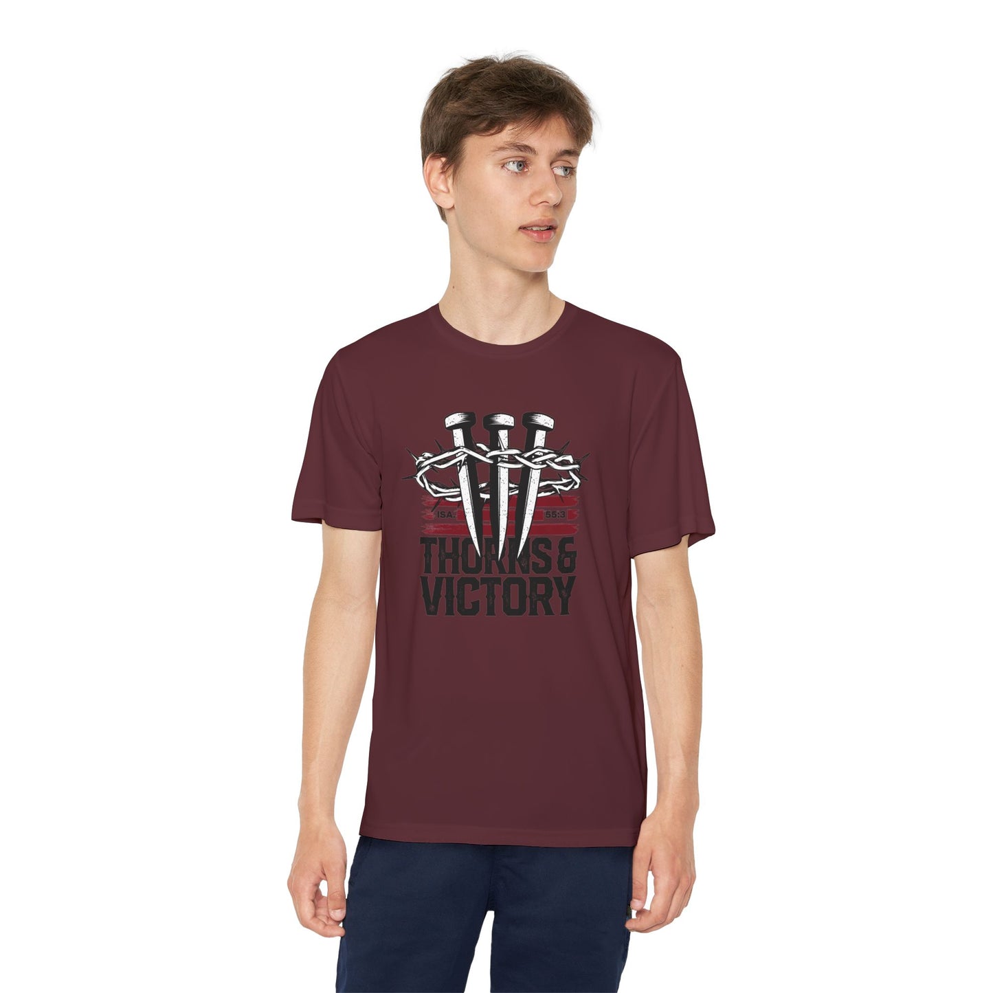"Thorns & Victory" Unisex Youth Competitor Tee - The Shield of Light