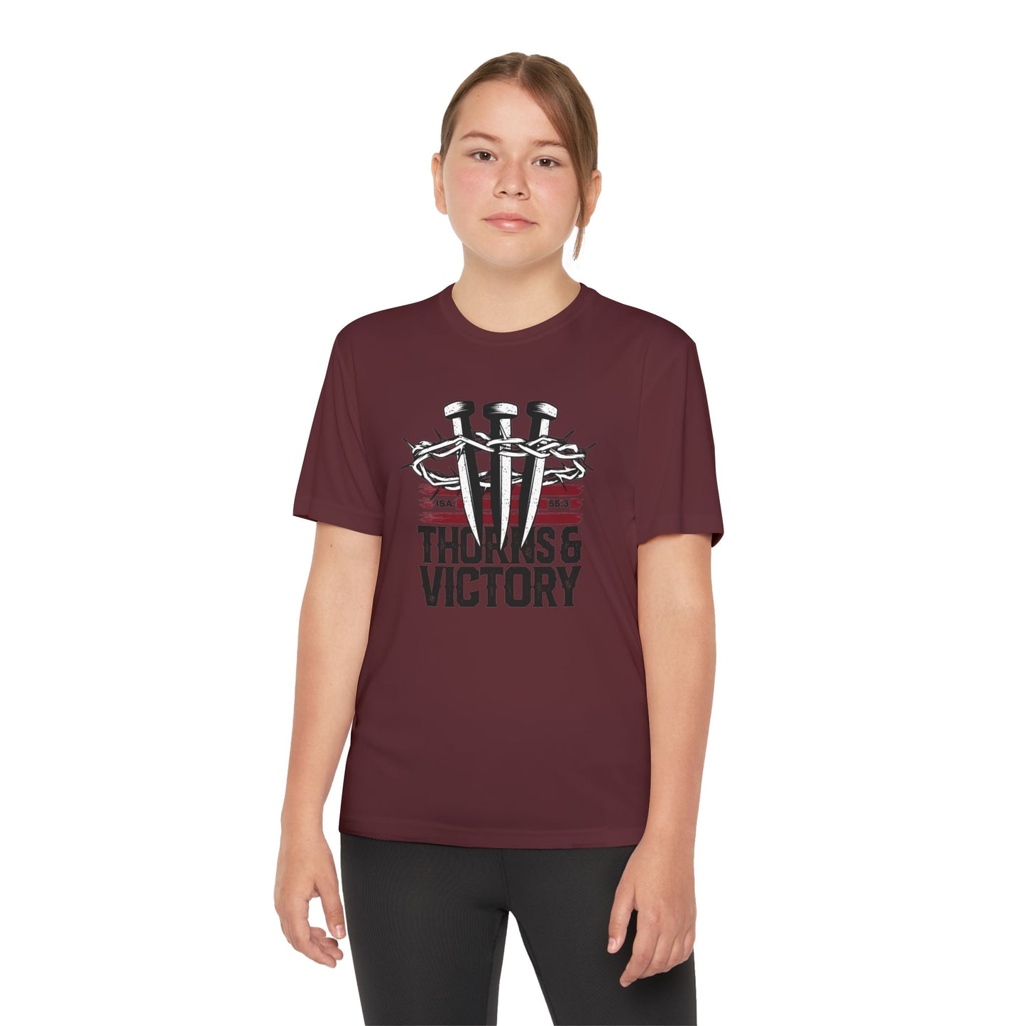 "Thorns & Victory" Unisex Youth Competitor Tee - The Shield of Light