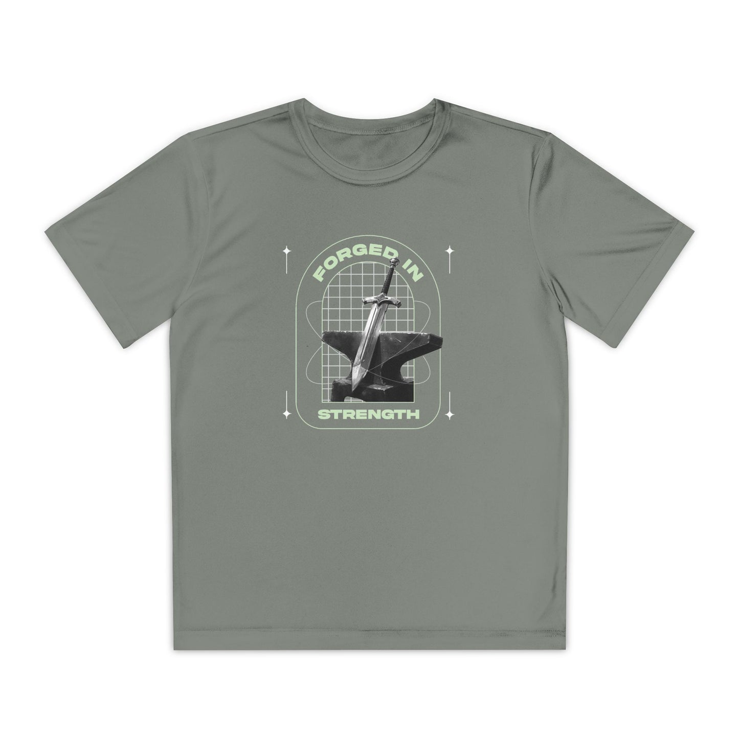 "Forged In Strength" Unisex Youth Competitor Tee - The Shield of Light