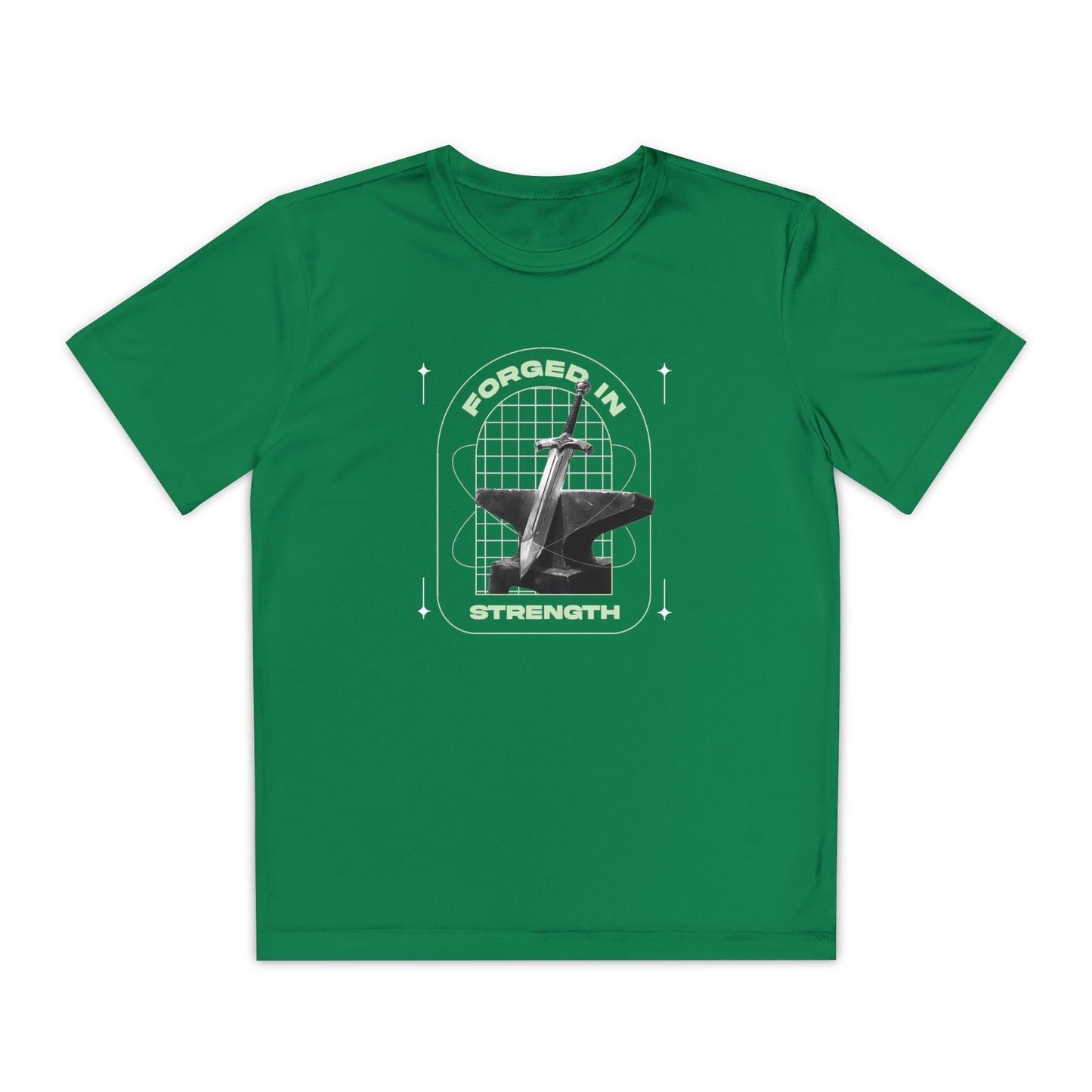 "Forged In Strength" Unisex Youth Competitor Tee - The Shield of Light