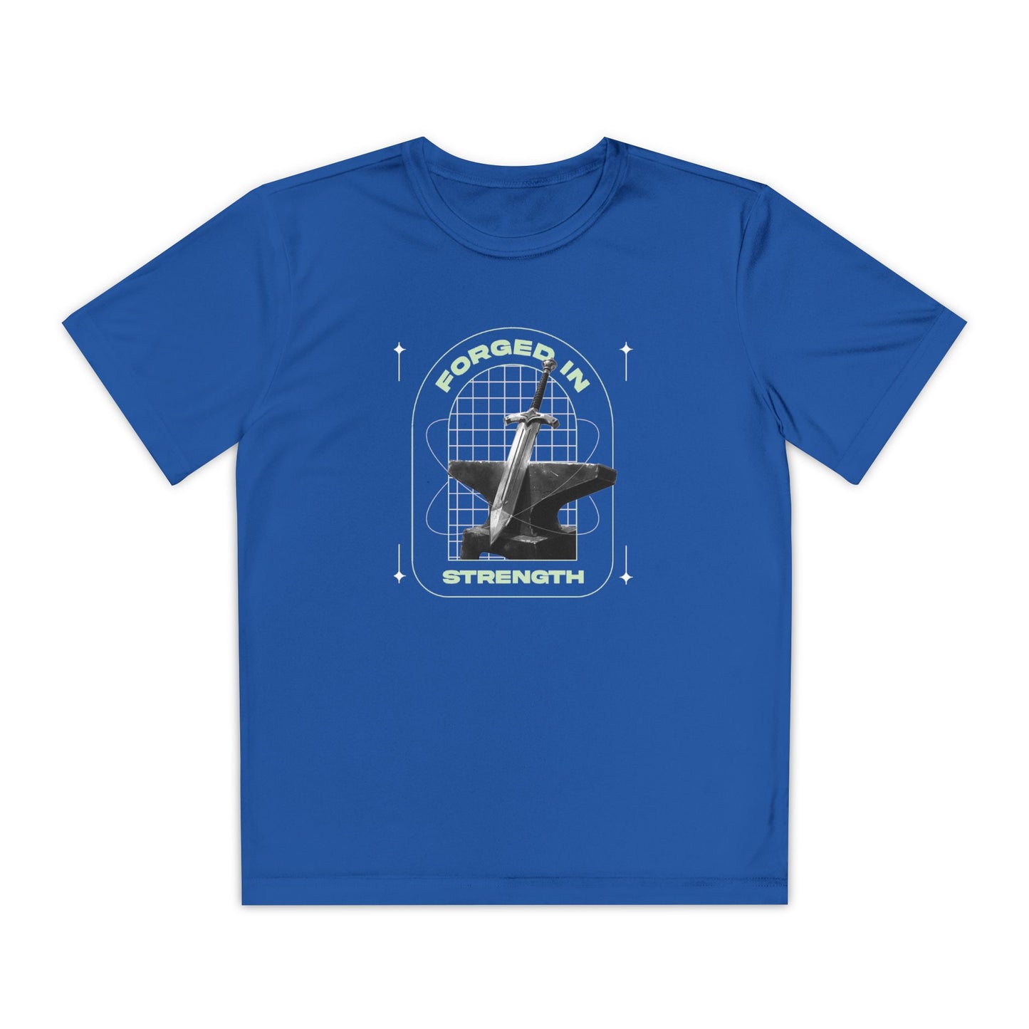 "Forged In Strength" Unisex Youth Competitor Tee - The Shield of Light