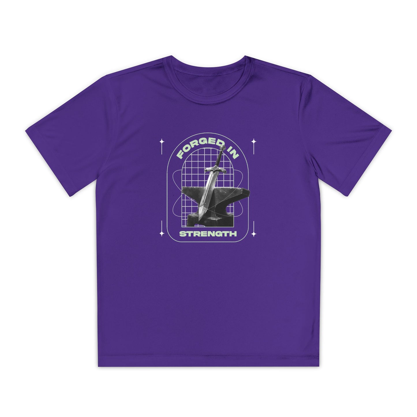 "Forged In Strength" Unisex Youth Competitor Tee - The Shield of Light