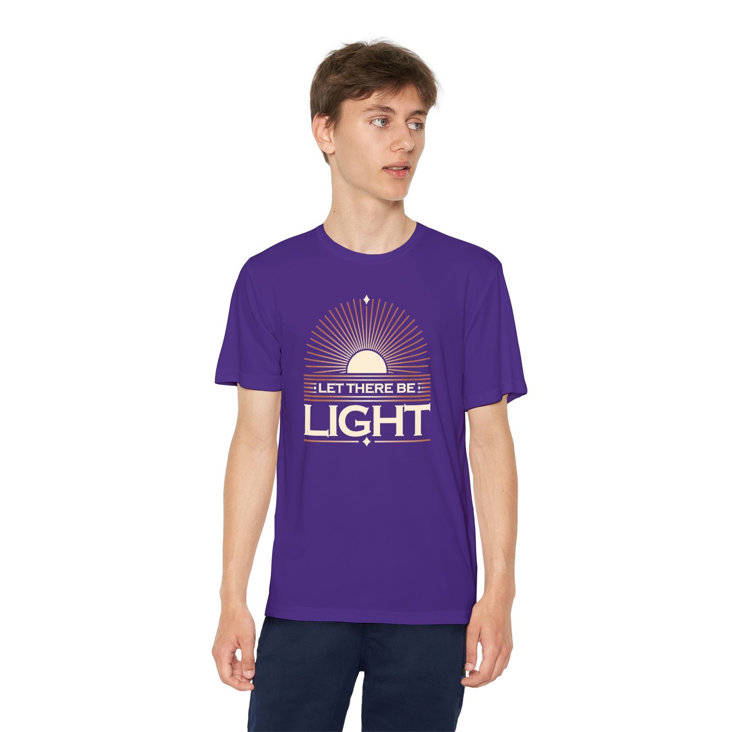 "Let There Be Light" Unisex Youth Competitor Tee - The Shield of Light