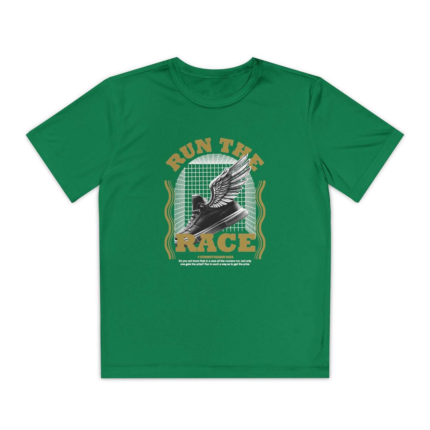 "Run The Race " Unisex Youth Competitor Tee - The Shield of Light