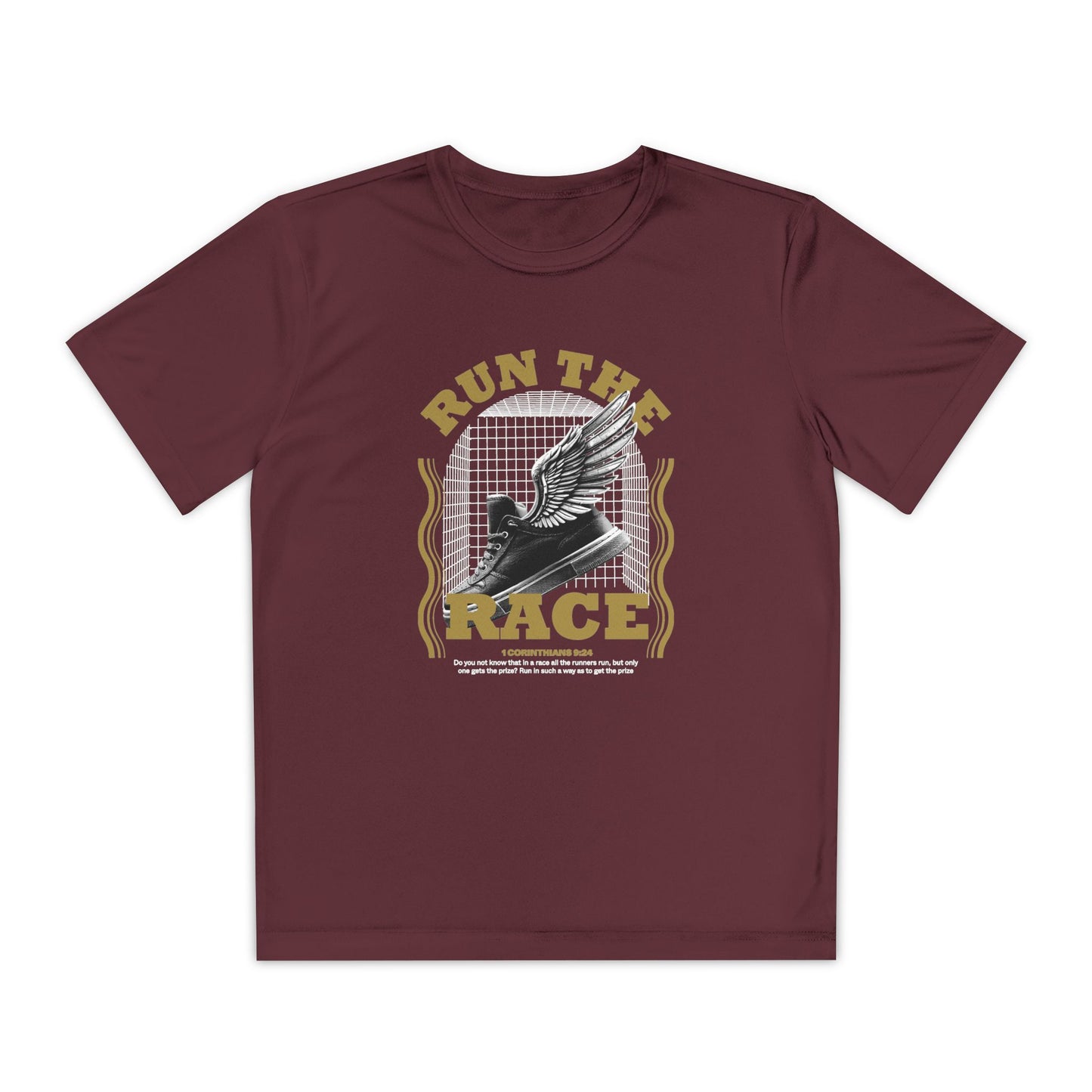 "Run The Race " Unisex Youth Competitor Tee - The Shield of Light