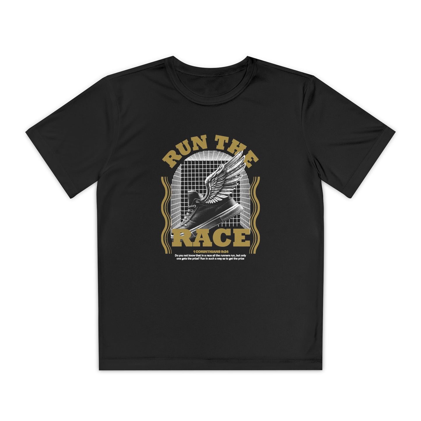 "Run The Race " Unisex Youth Competitor Tee - The Shield of Light