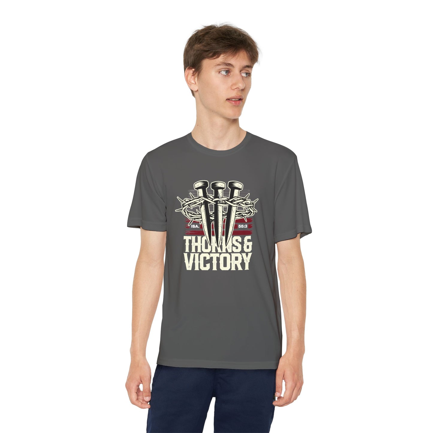 "Thorns & Victory" Unisex Youth Competitor Tee - The Shield of Light