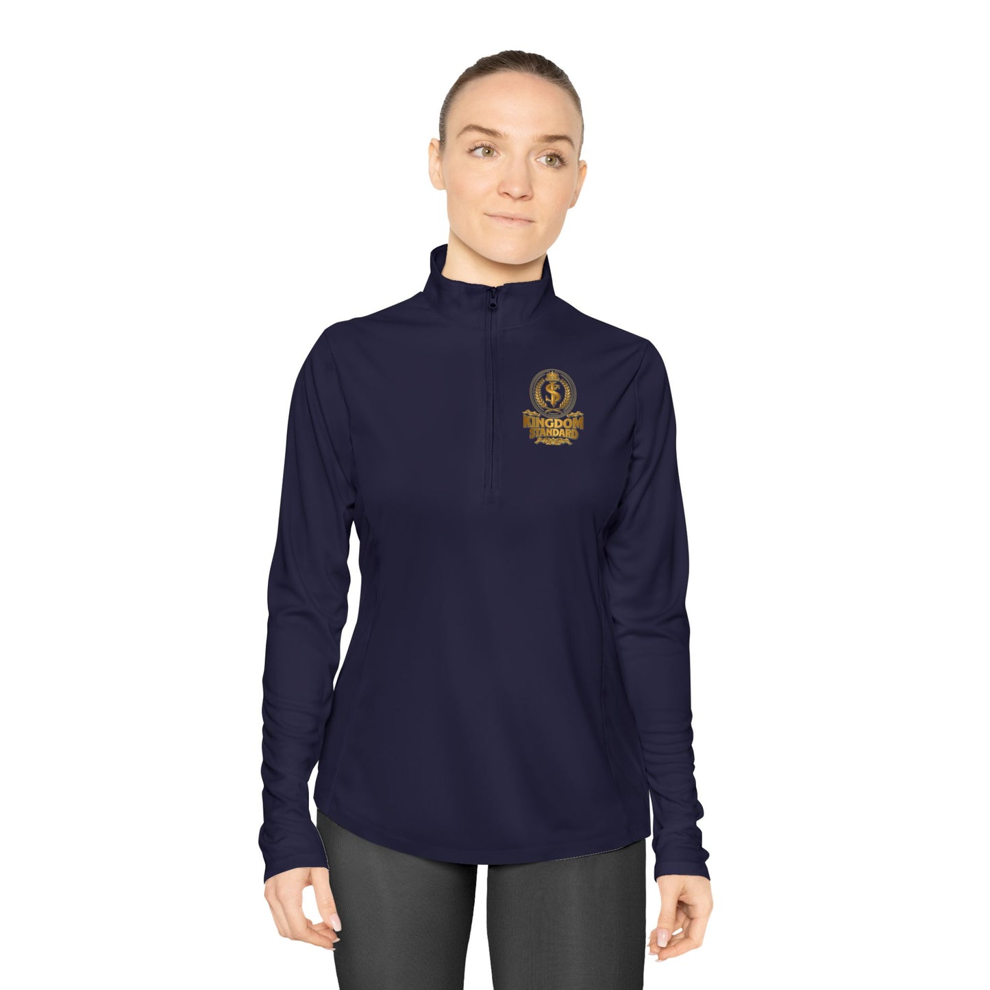 "Kingdom Standard" Unisex Ladies Quarter-Zip Pullover - The Shield of Light