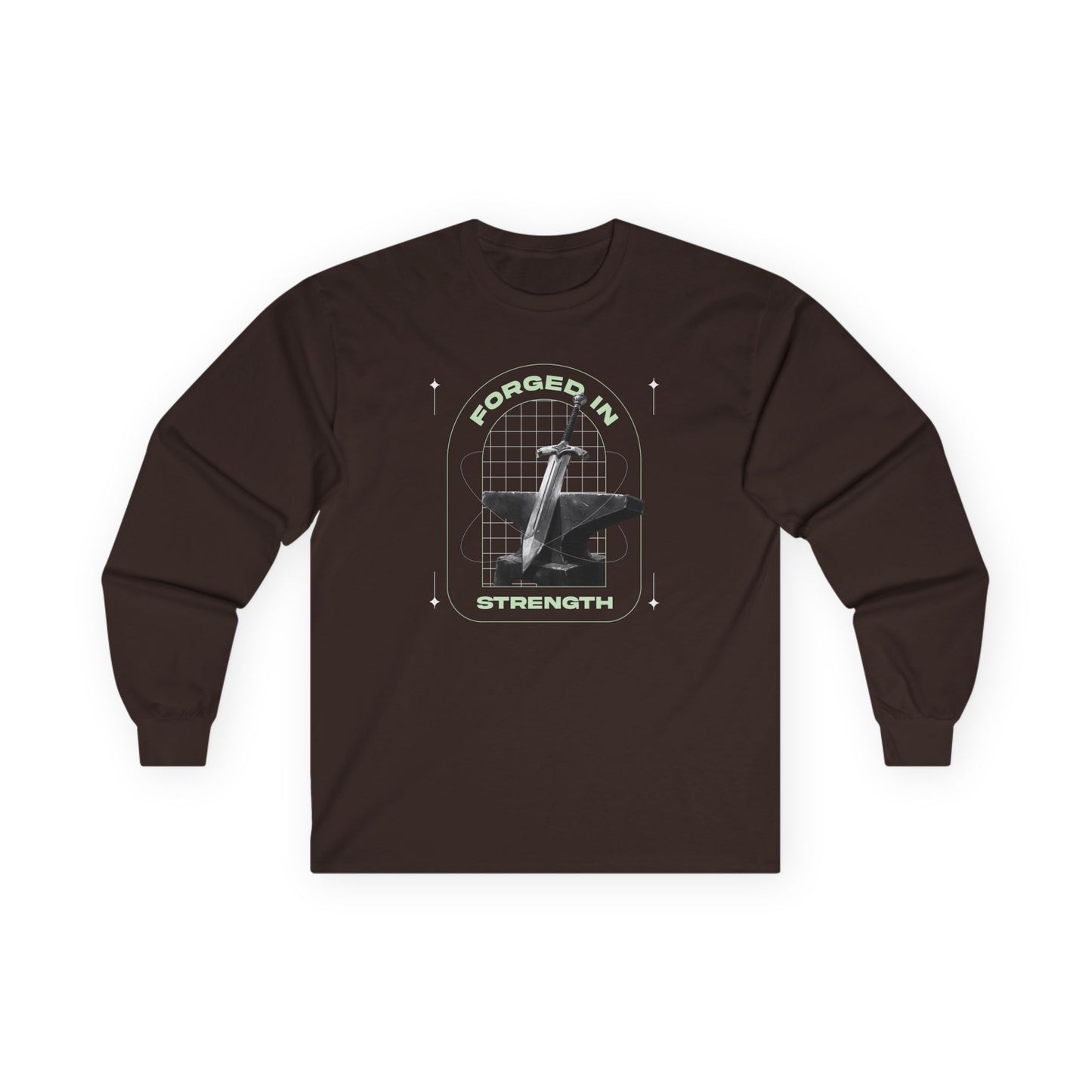 "Forged In Strength" Unisex Long Sleeve Tee - The Shield of Light