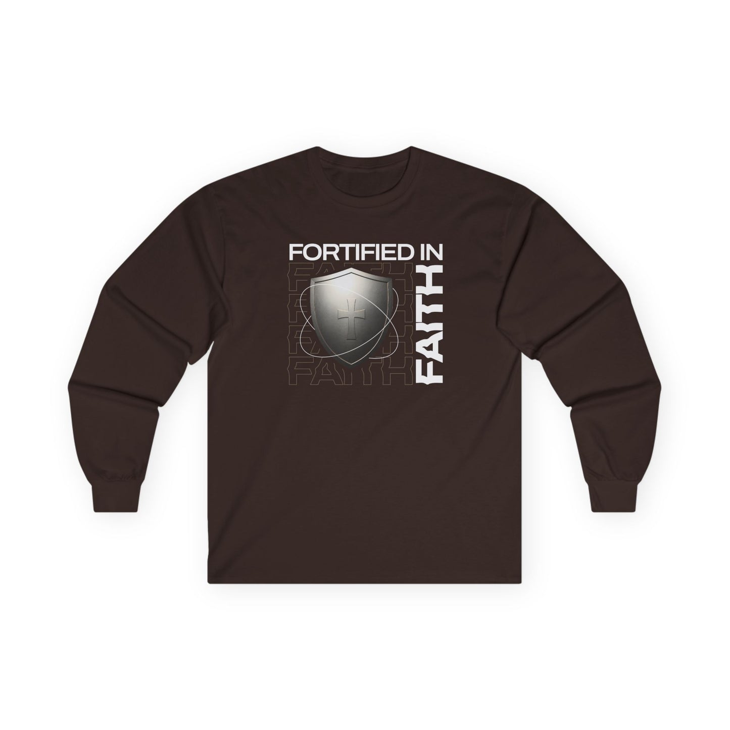 "Fortified In Faith " Unisex Long Sleeve Tee - The Shield of Light