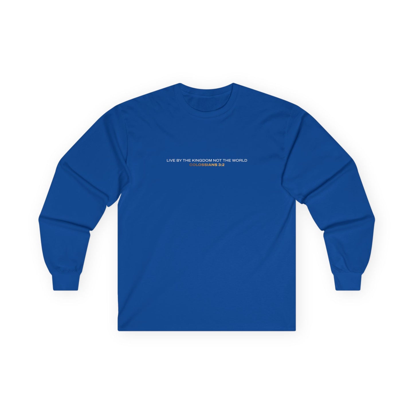 "Live By the Kingdom Not the World Colossians 3:2" Unisex Long Sleeve Tee - The Shield of Light