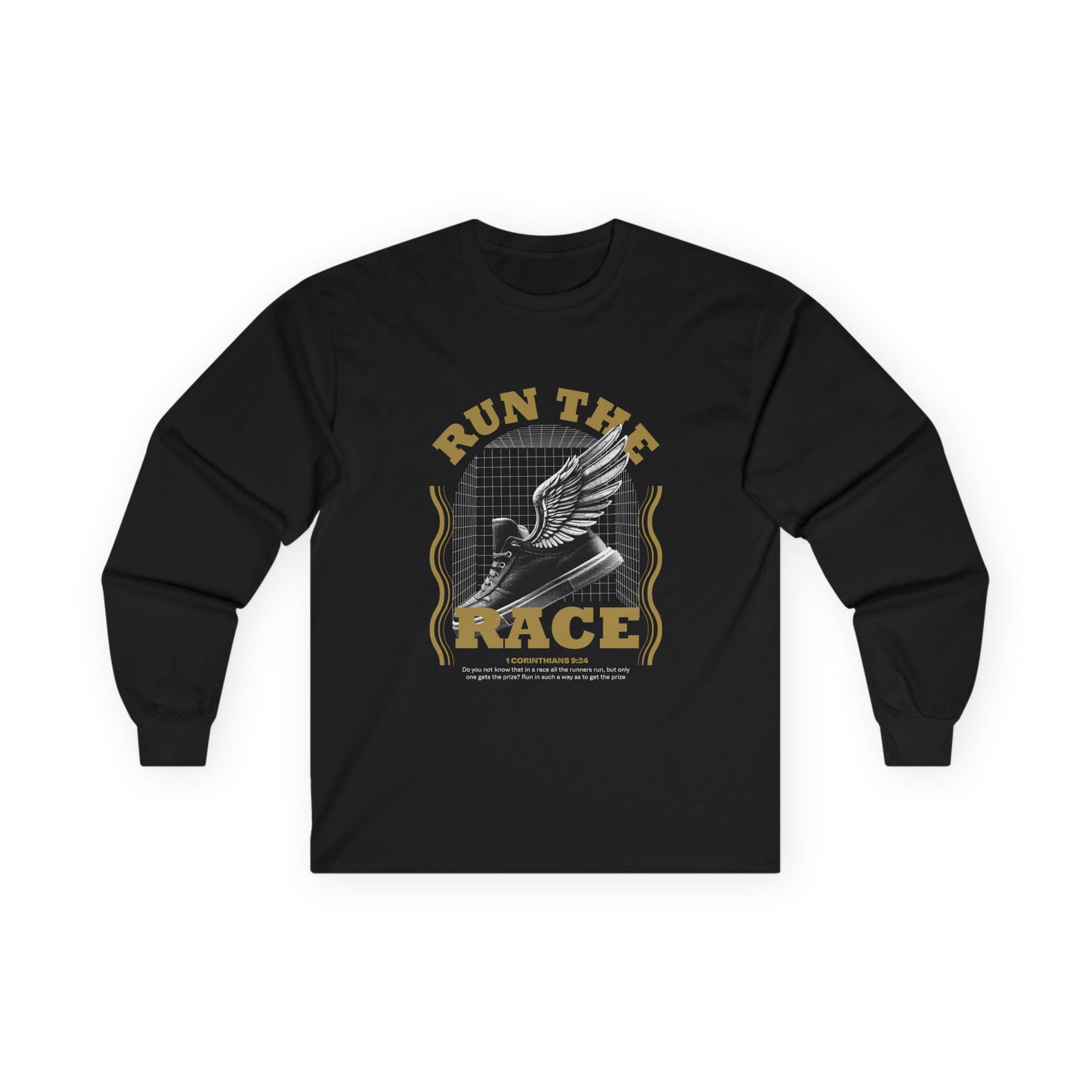 "Run The Race " Unisex Long Sleeve Tee - The Shield of Light
