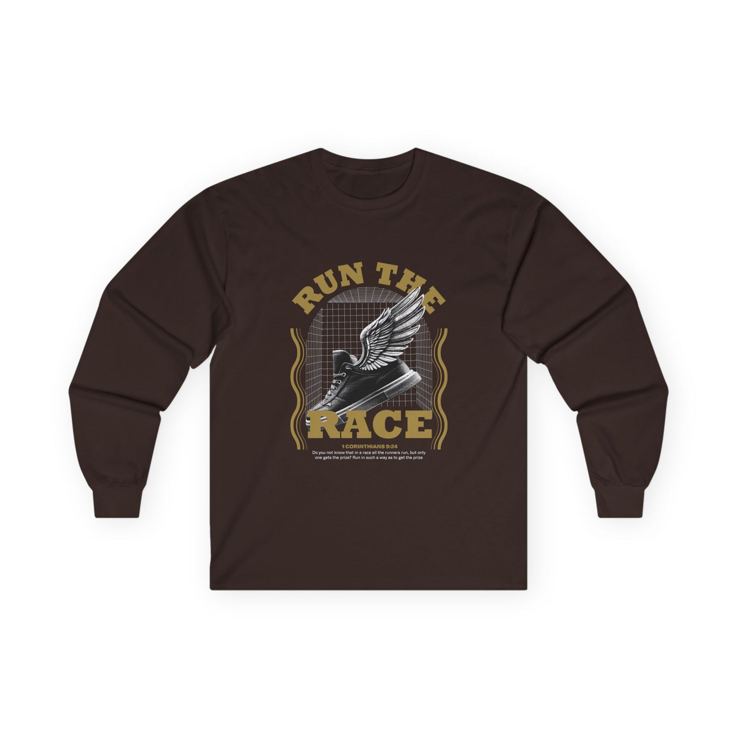 "Run The Race " Unisex Long Sleeve Tee - The Shield of Light
