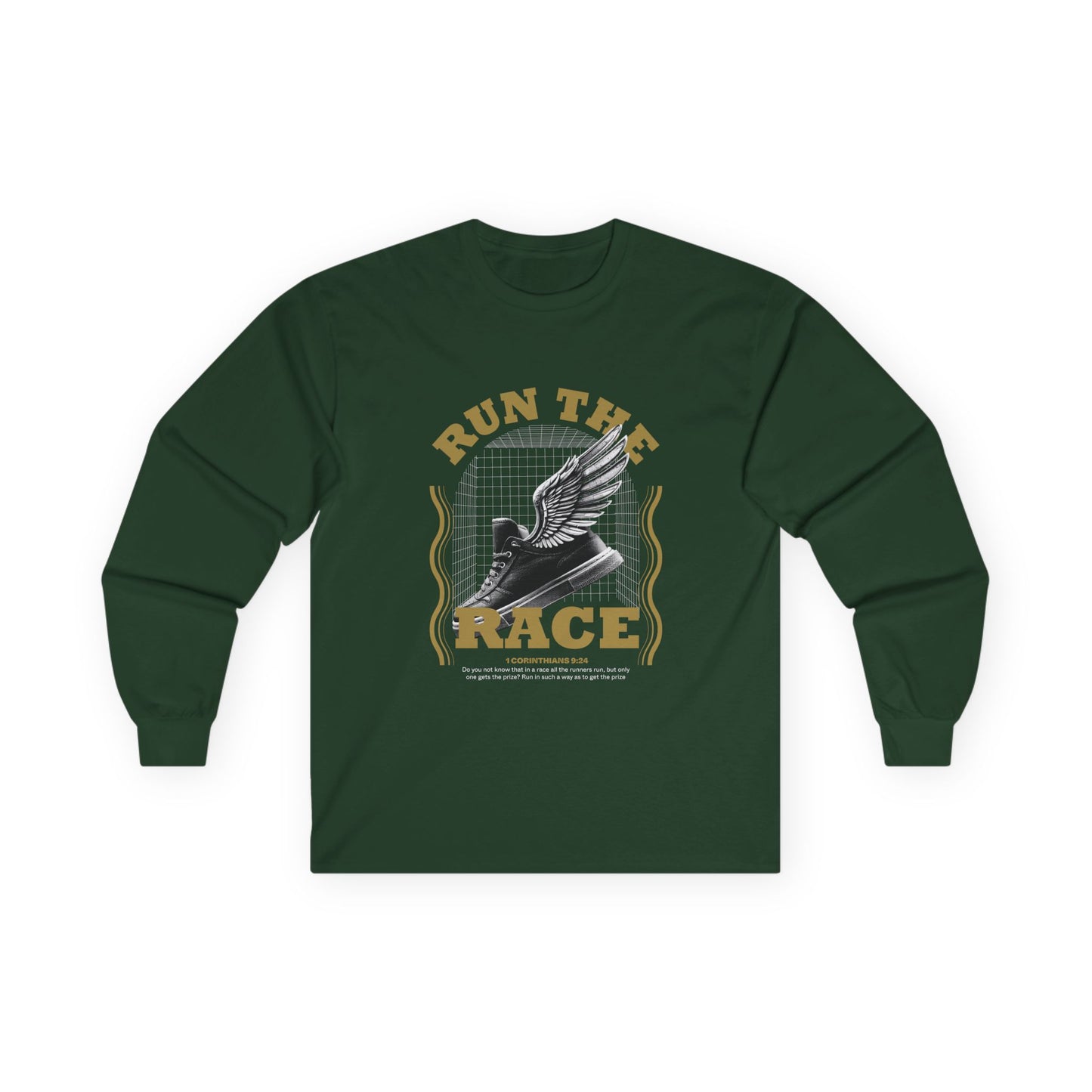 "Run The Race " Unisex Long Sleeve Tee - The Shield of Light