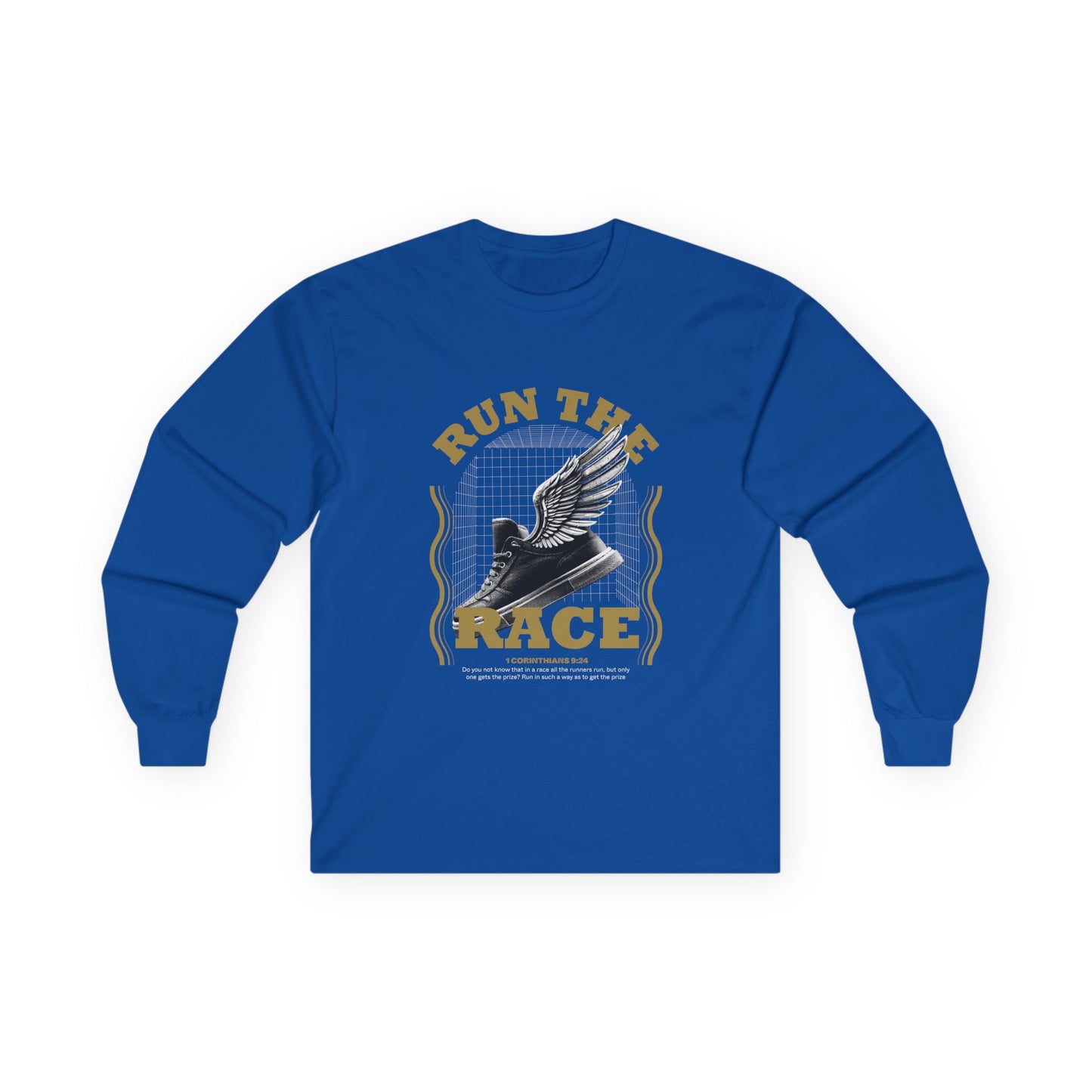 "Run The Race " Unisex Long Sleeve Tee - The Shield of Light