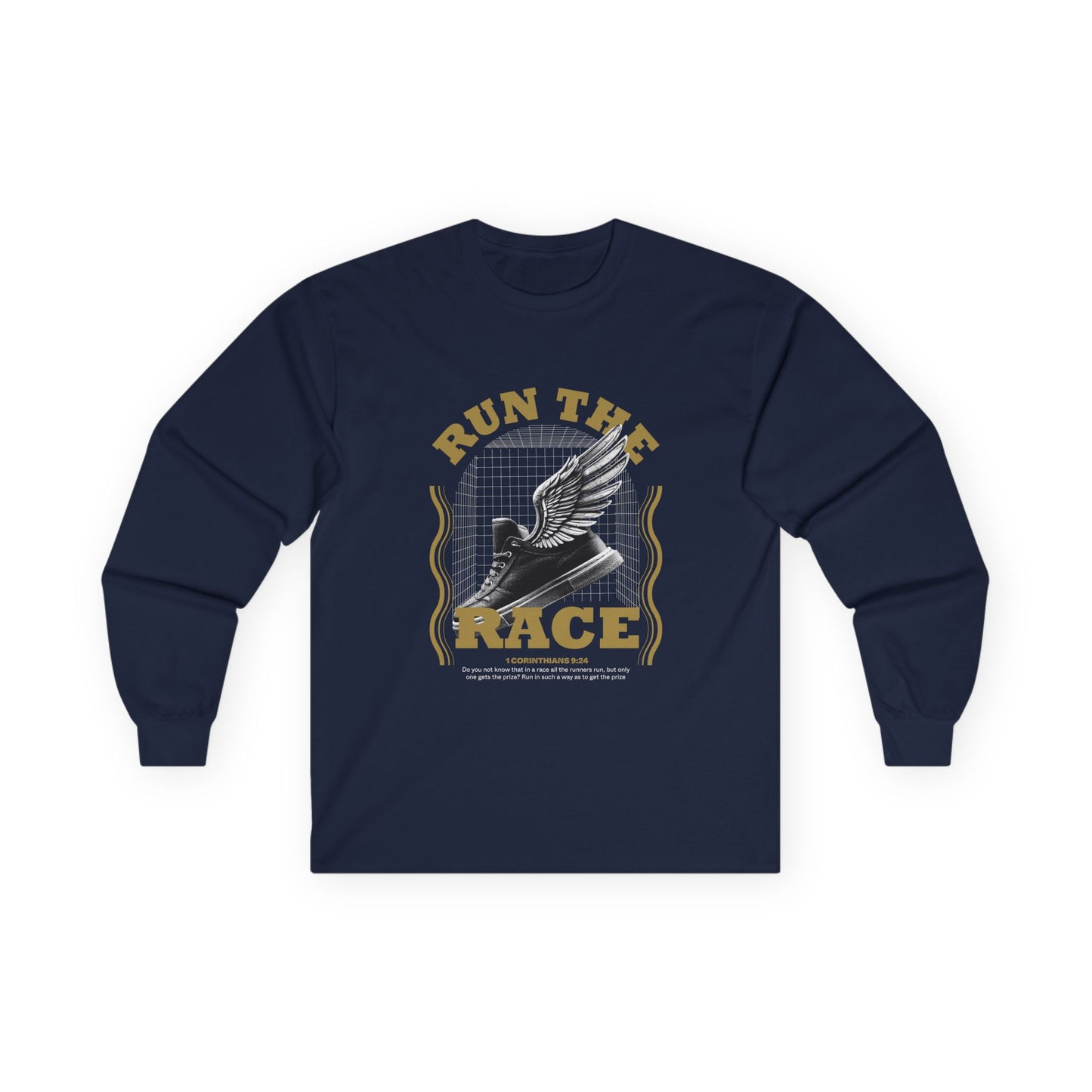 "Run The Race " Unisex Long Sleeve Tee - The Shield of Light