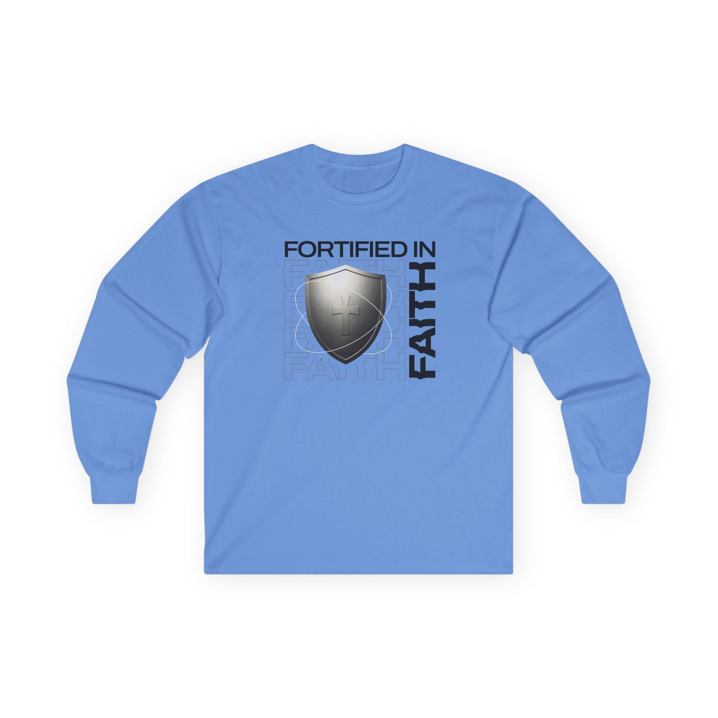 "Fortified In Faith " Unisex Long Sleeve Tee - The Shield of Light