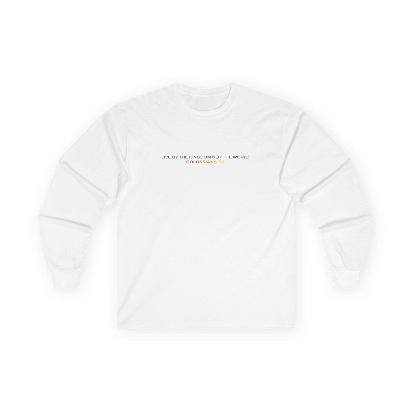 "Live By the Kingdom Not the World Colossians 3:2" Unisex Long Sleeve Tee - The Shield of Light