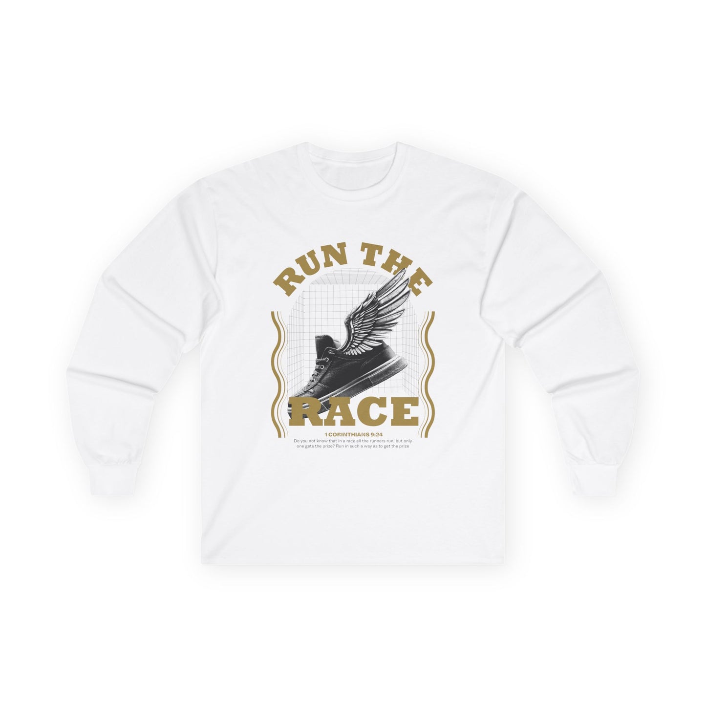 "Run The Race " Unisex Long Sleeve Tee - The Shield of Light