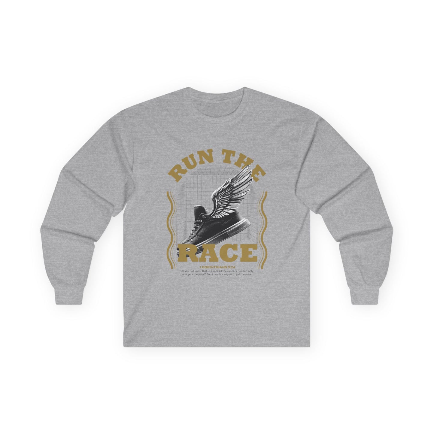 "Run The Race " Unisex Long Sleeve Tee - The Shield of Light