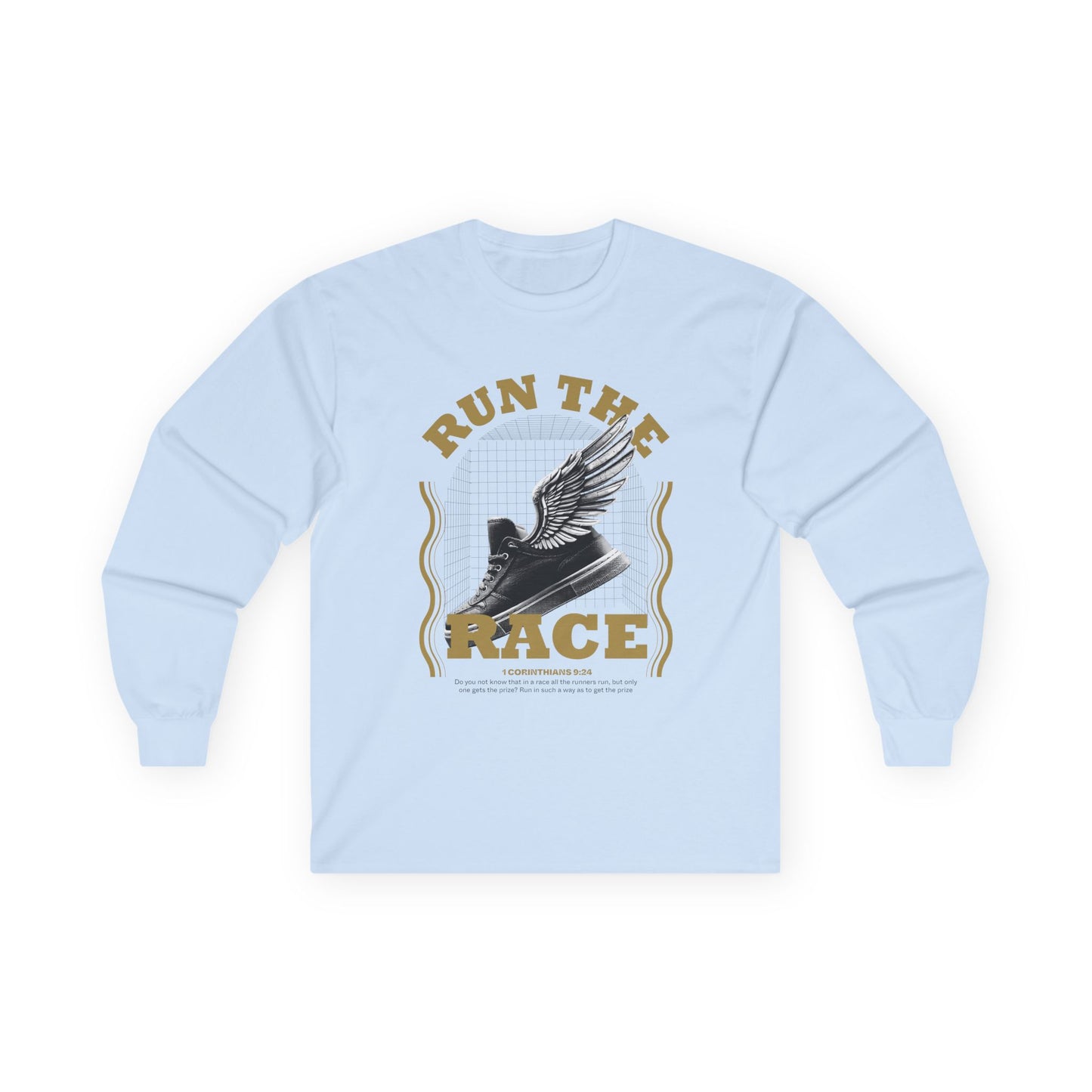 "Run The Race " Unisex Long Sleeve Tee - The Shield of Light