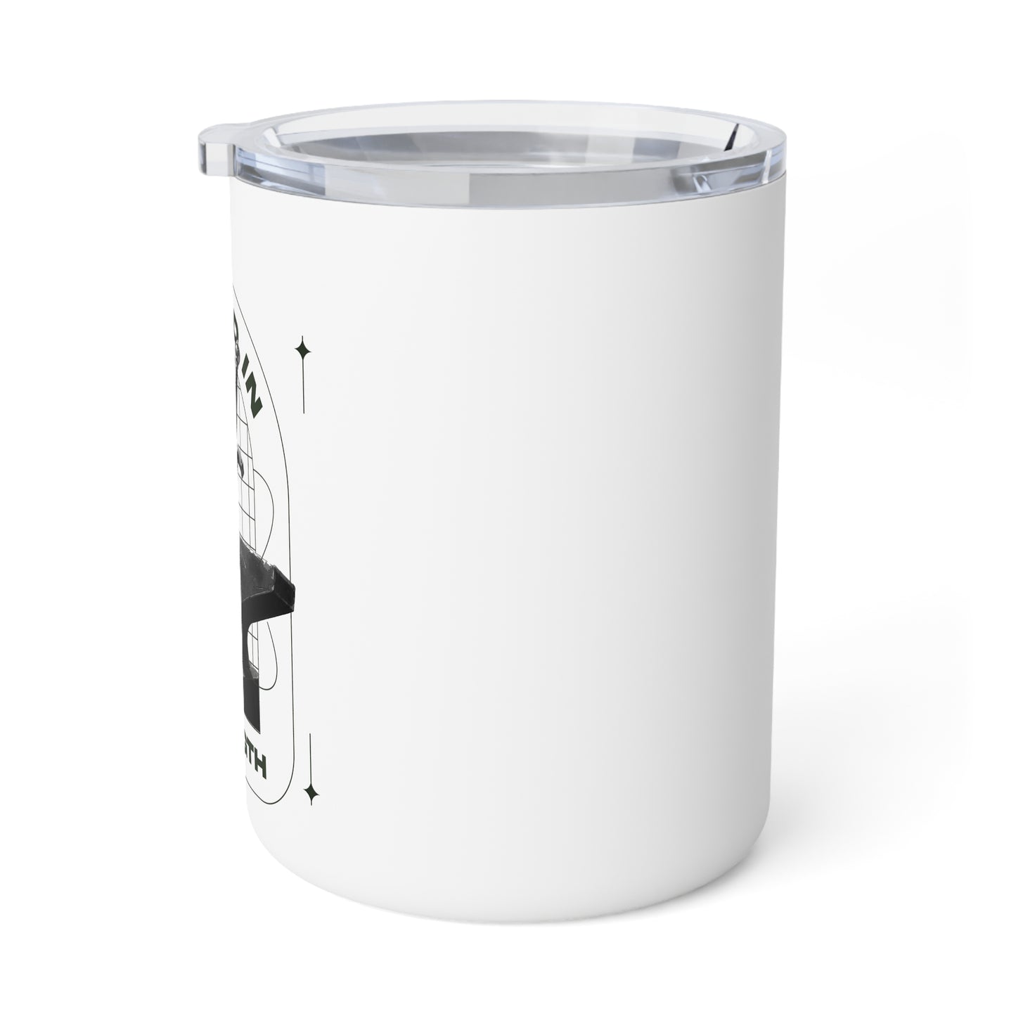 "Forged In Strength" Unisex Insulated Coffee Mug, 10oz - The Shield of Light