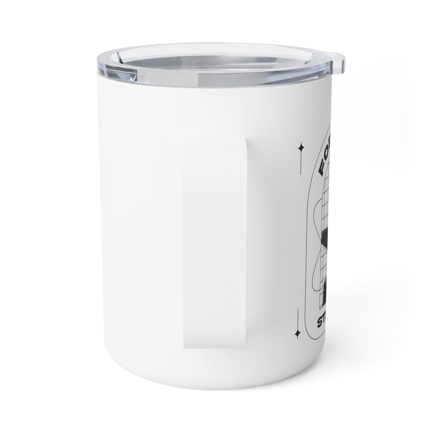 "Forged In Strength" Unisex Insulated Coffee Mug, 10oz - The Shield of Light