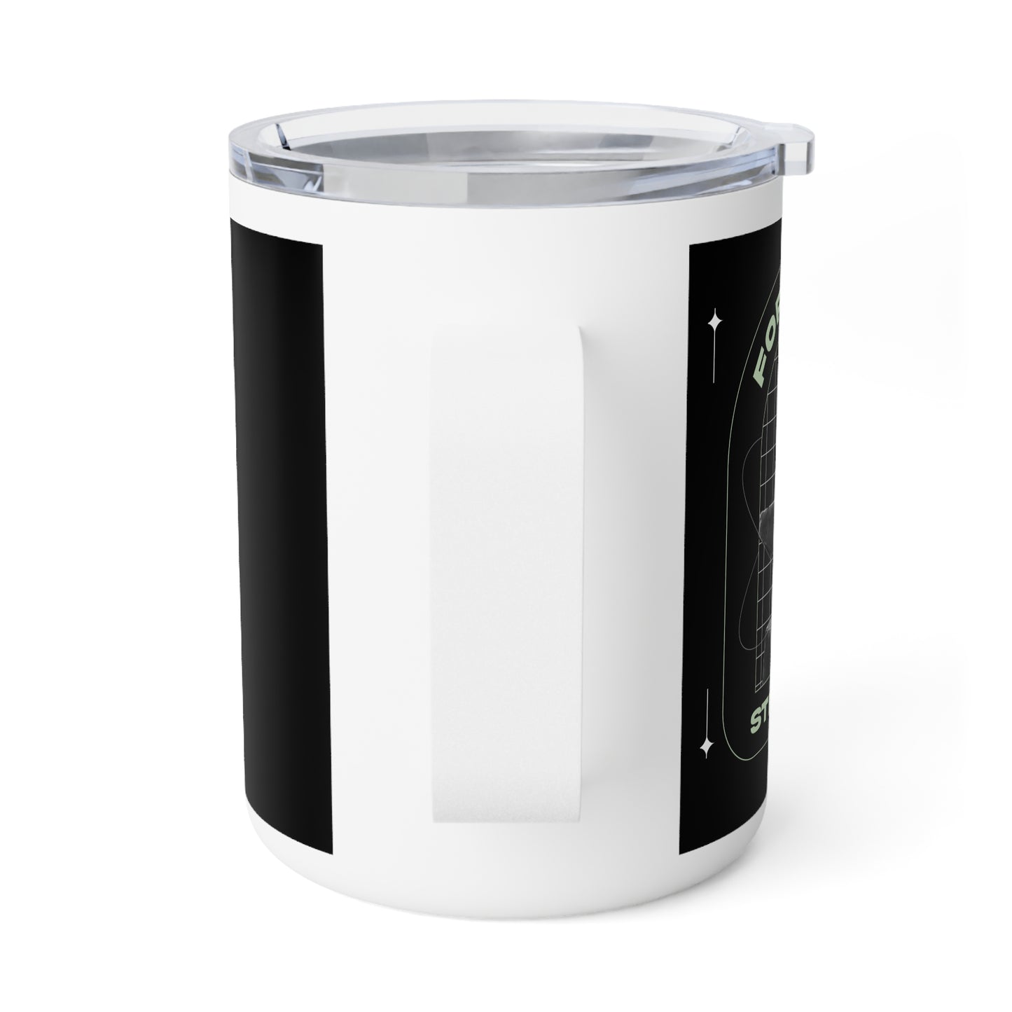 "Forged In Strength" Unisex Insulated Coffee Mug, 10oz - The Shield of Light