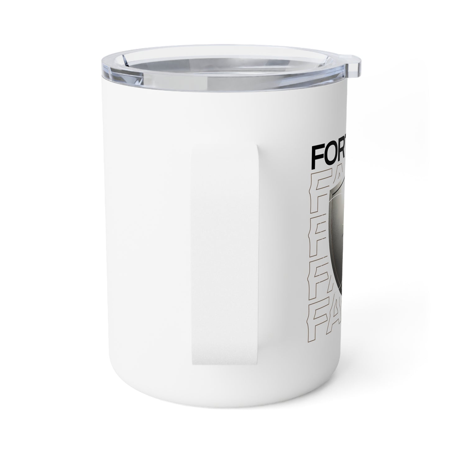 "Fortified In Faith " Unisex Insulated Coffee Mug, 10oz - The Shield of Light