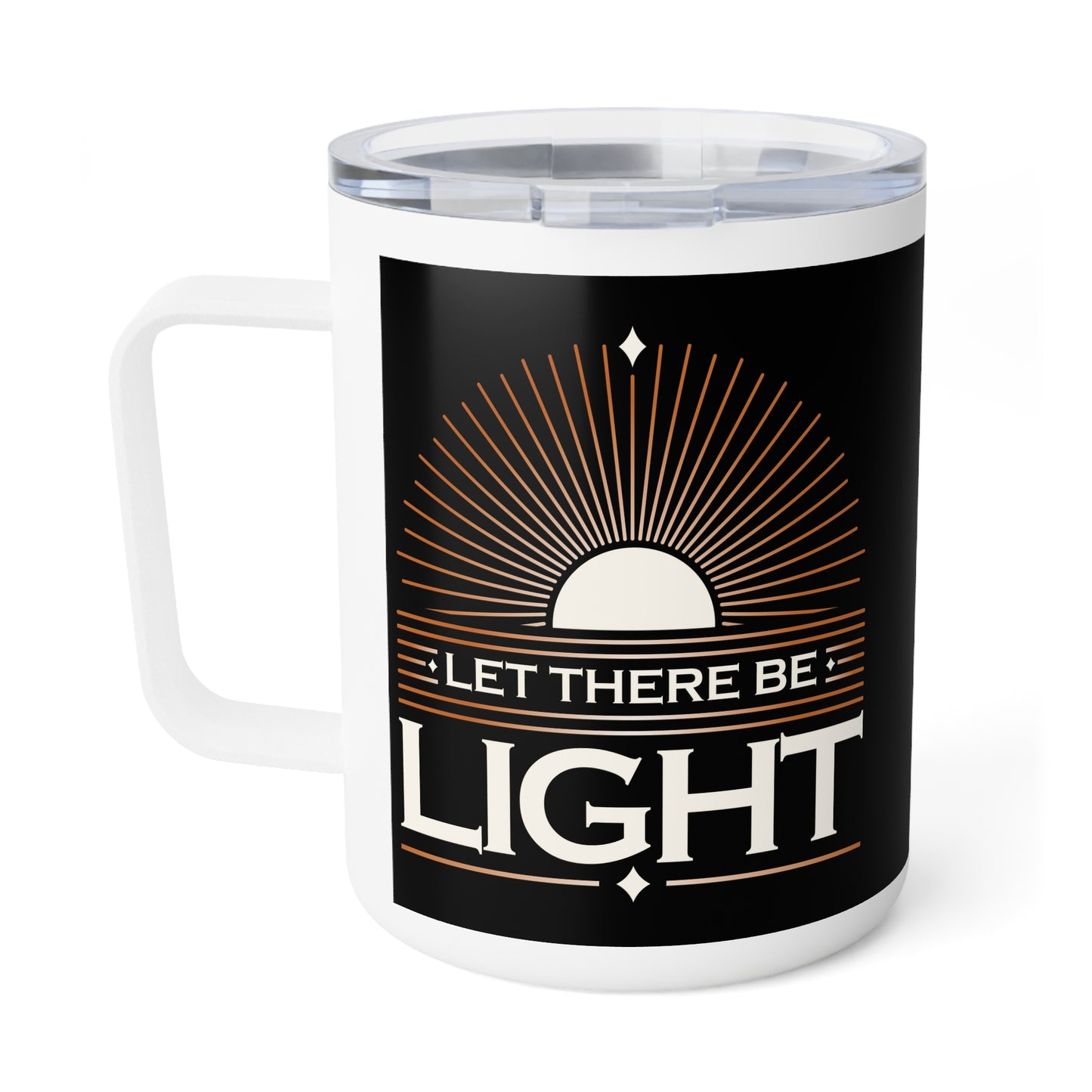 "Let There Be Light" Unisex Insulated Coffee Mug, 10oz - The Shield of Light