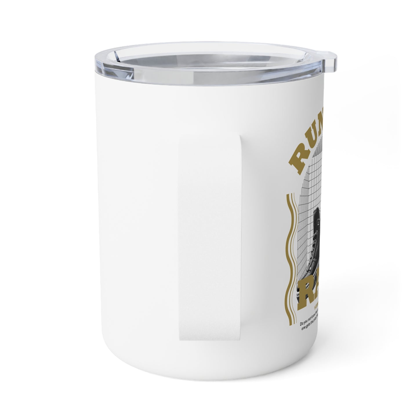 "Run The Race" Unisex Insulated Coffee Mug, 10oz - The Shield of Light
