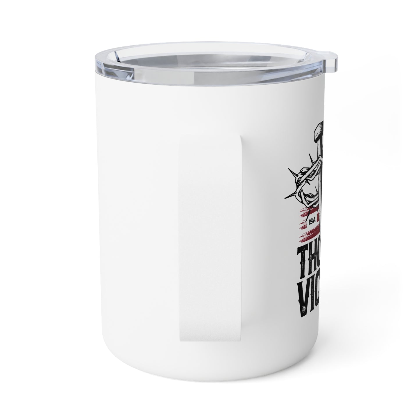 "Thorns & Victory" Unisex Insulated Coffee Mug, 10oz - The Shield of Light